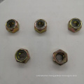 Hot Sale High Quality Hexagon Head Yellow Zinc Plated Nylon Insert Lock Nuts and Screws